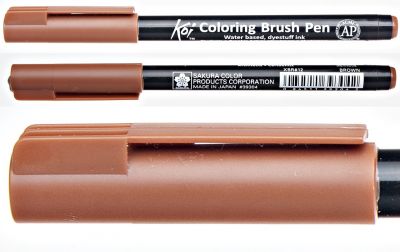 Pisak pędzelkowy Koi Coloring Brush Pen Sakura #12 brown